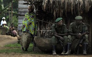 FDLR soldiers at a base in Lushebere in the Massasi district, eastern Democratic Republic of Congo Photo: AFP/Getty Images