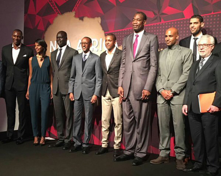 Kagame and NBA Players