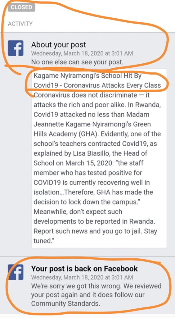 Kagame tried to silence David Himbara on Facebook. Imagine if Himbara was living in Rwanda. 