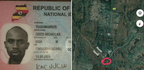 Tugumisirize Obed Nicholas was kidnapped by Rwandan Forces at the Ugandan border side early today