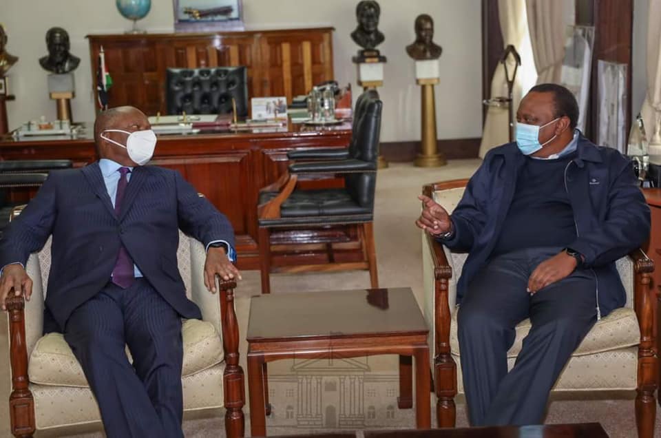 Kabaka visits President Uhuru Kenyatta which dispels allegations that he was dead.