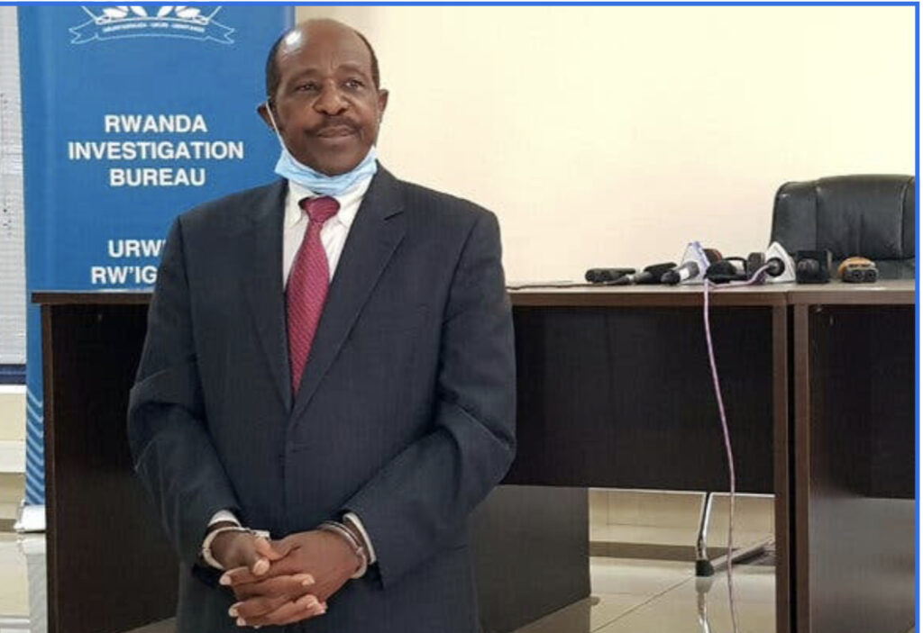 Paul Rusesabagina held by the Rwanda Investigation Bureau -- Photo Credit: Clement Uwiringiyimana/Reuters