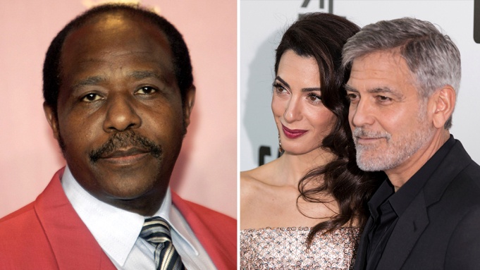 Paul Rusesabagina, Amal and George Clooney