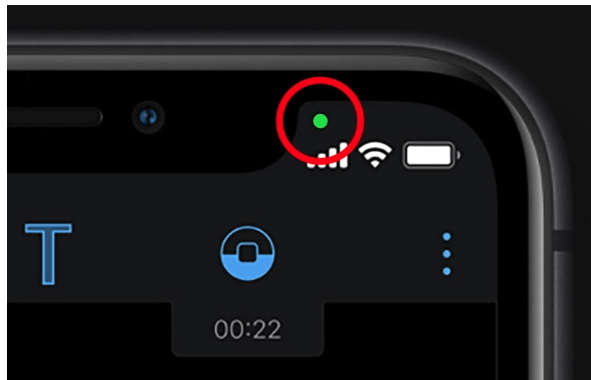 Watch out for this green dot on your iPhone – it means someone is watching