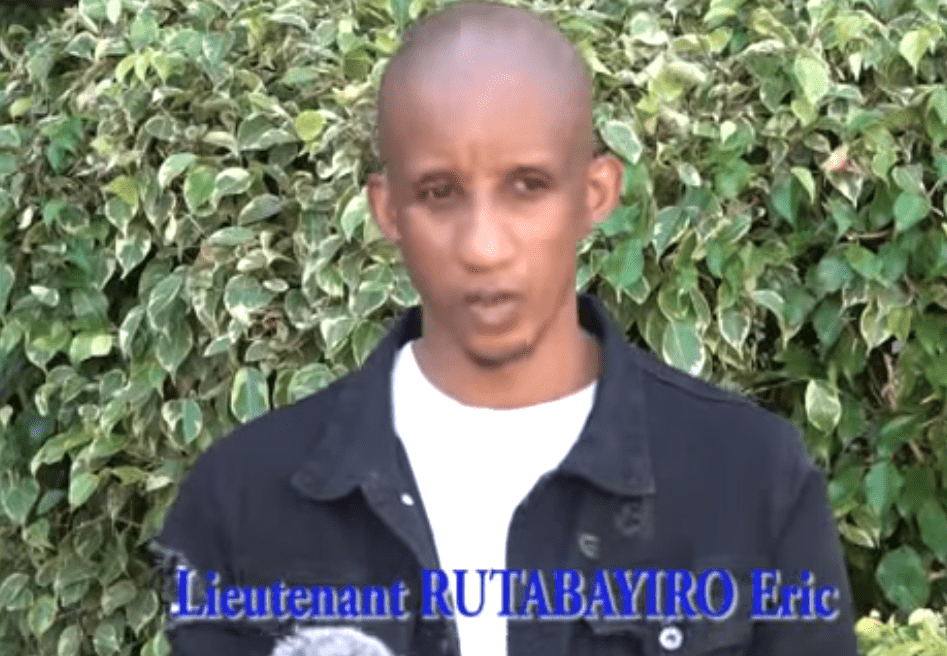 Lt RUTABAYIRO Eric surrenders to Burundian security forces after refusing to be used by Gen Kabarebe and Dan Munyuza