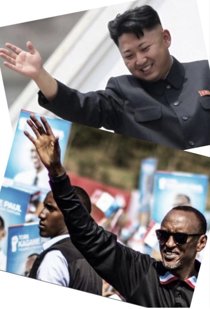 Kagame and North Korea Kim Jong Un