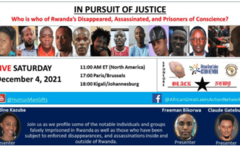 In Pursuit of Justice: Who is who of Rwanda's Disappeared, Assassinated and Prisoners of Conscience?