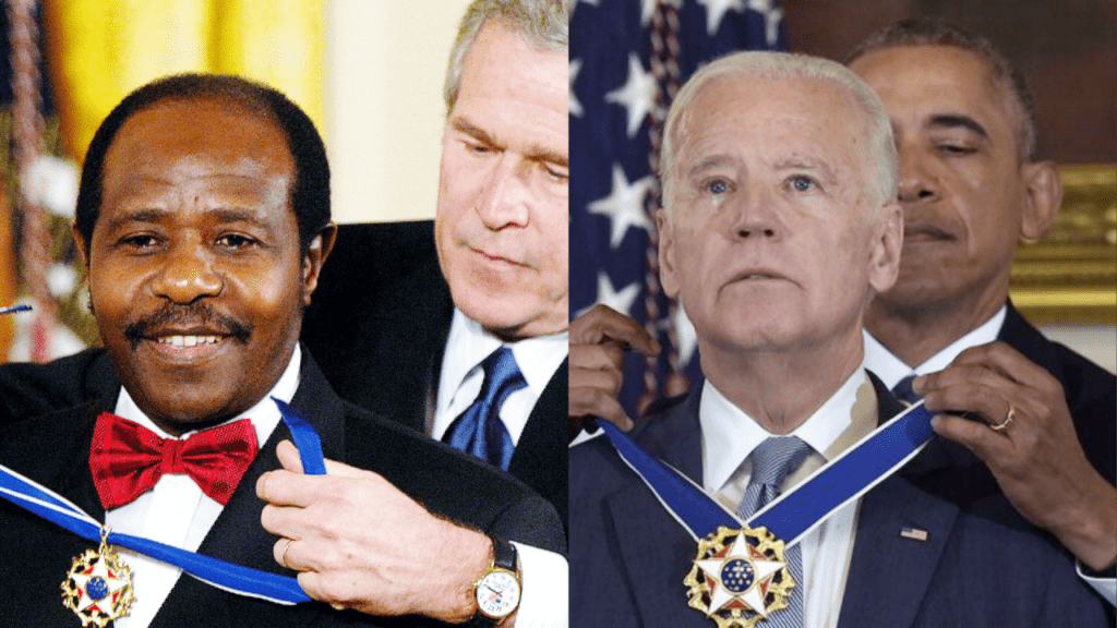 Tresor Rusesabagina asks President Joe Biden to honor the Presidential Medal of Freedom he was awarded by Obama